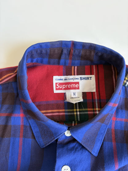 Supreme Comme Des Garcons SHIRT Button Down Flannel Shirt (FW15)