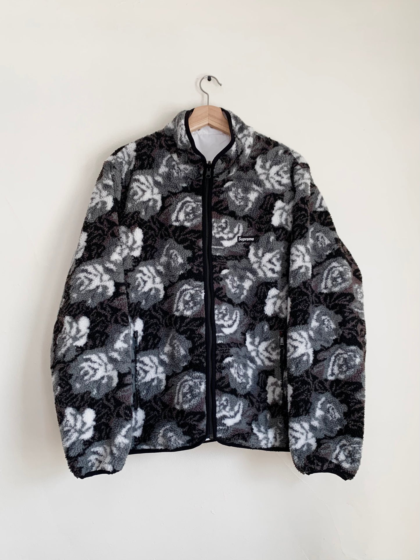 RUSHOLME - Supreme Roses Sherpa Reversible Fleece Jacket (FW16