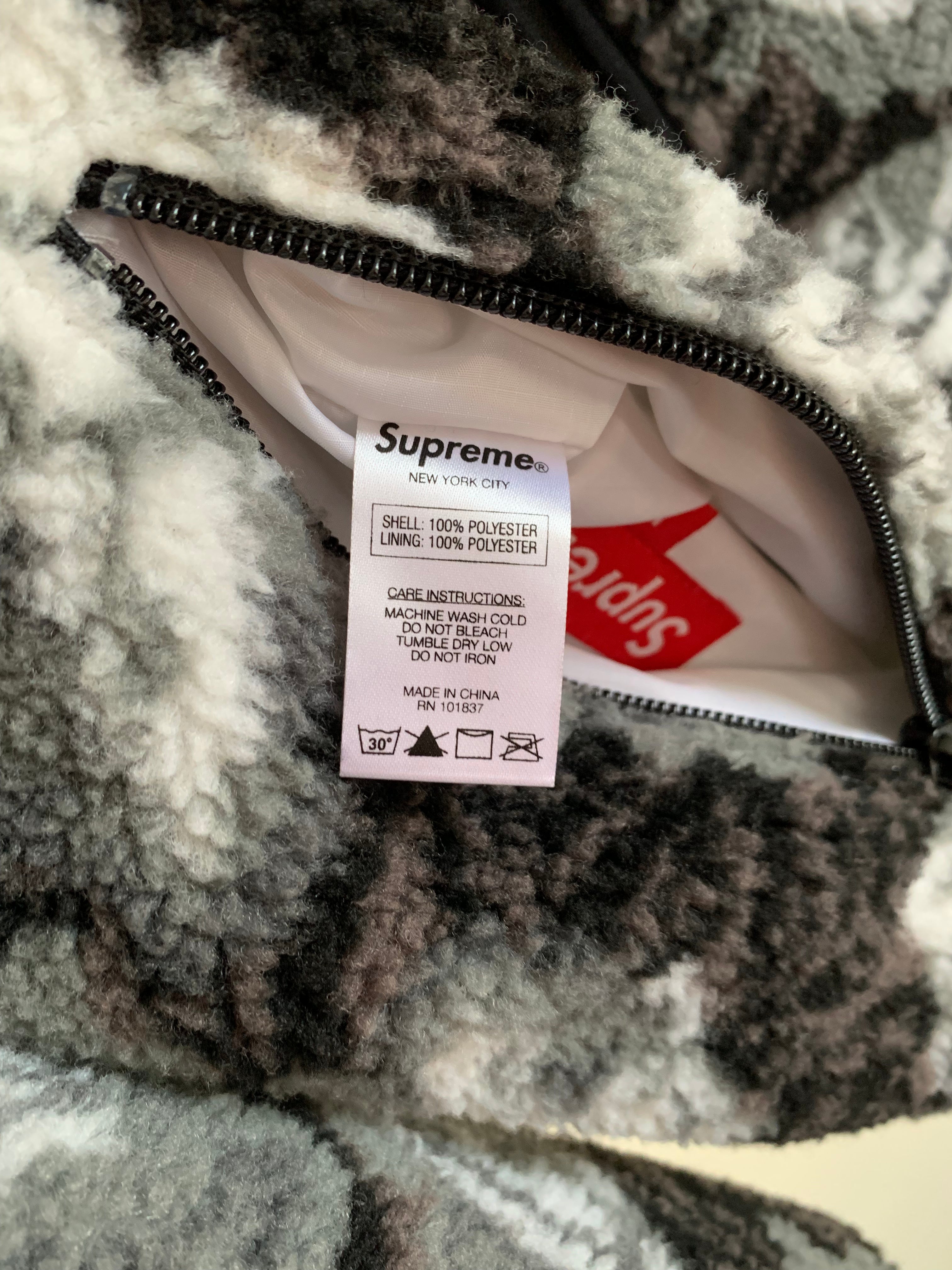 RUSHOLME - Supreme Roses Sherpa Reversible Fleece Jacket (FW16)