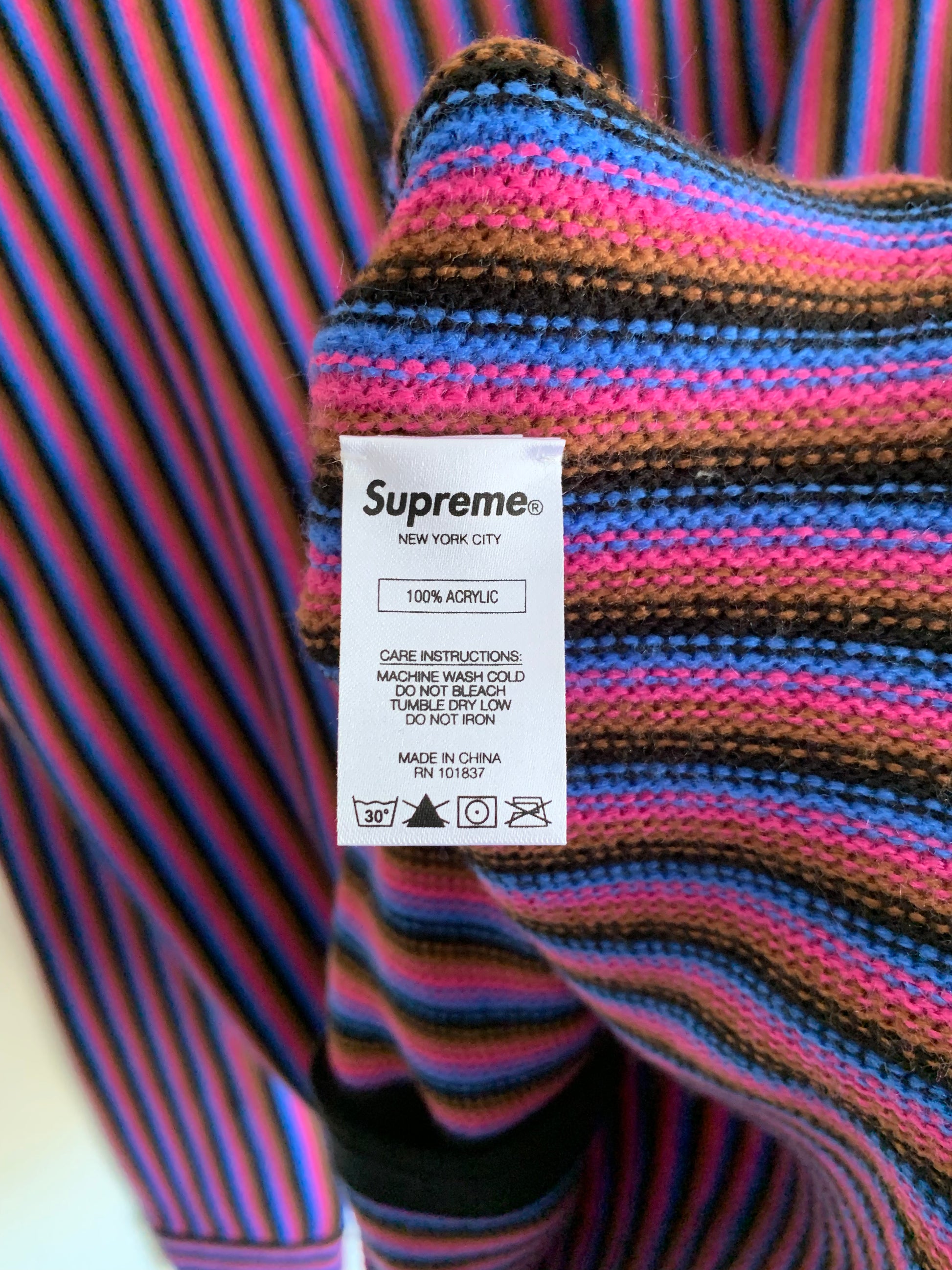 Supreme Micro Stripe Cardigan (SS17) – Rusholme - RUSHOLME